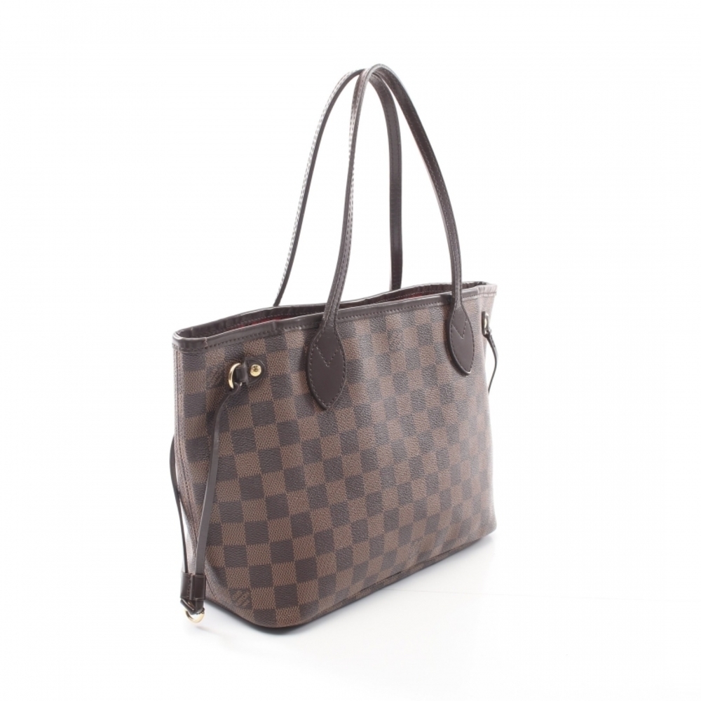 Louis Vuitton Neverfull PM Damier Ebene Handbag Brown